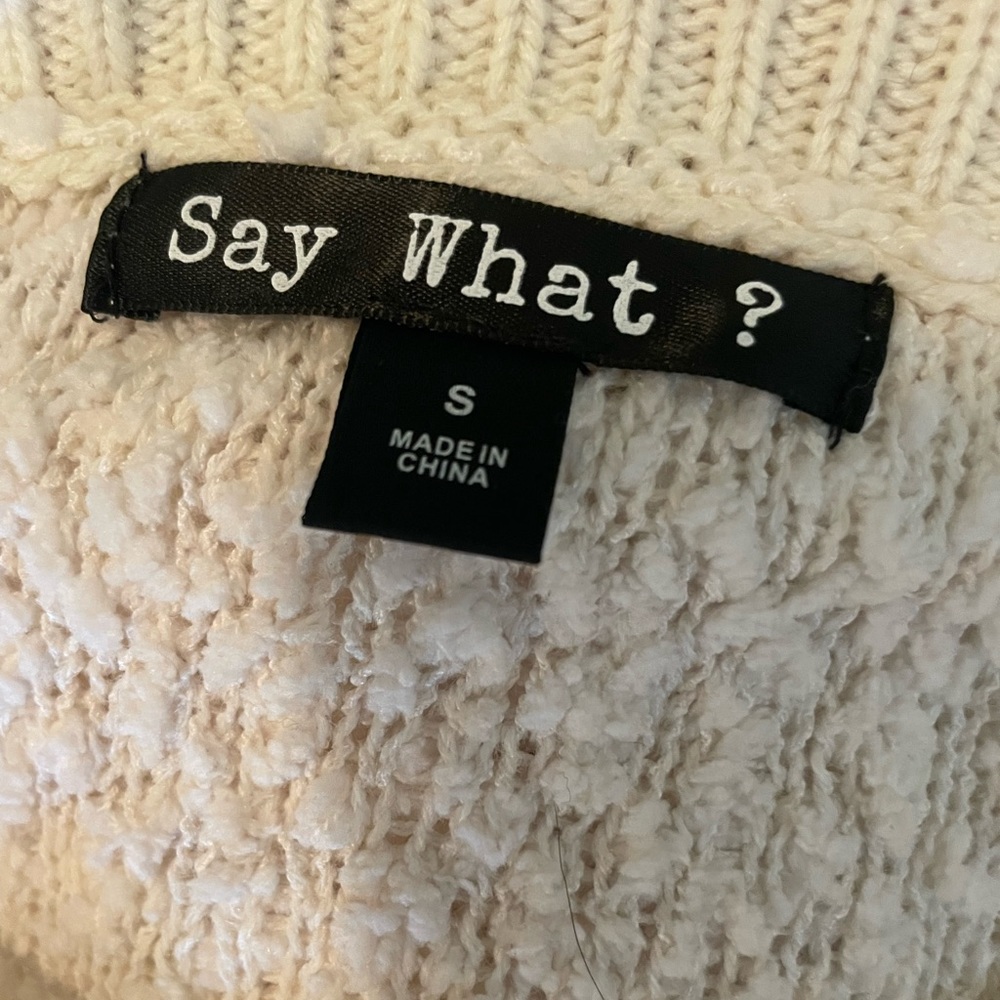 White sweater